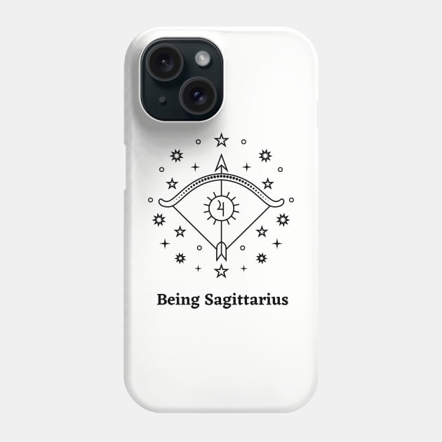Being Sagittarius Phone Case by KrystalShop