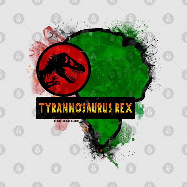 Tyrannosaurus Rex - Jurassic T rex Dino Paddock Sign by Jurassic Merch