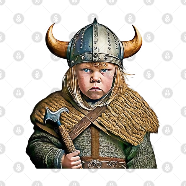 Viking Child Young Viking Warrior by Unboxed Mind of J.A.Y LLC 