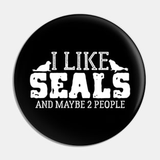 Seal Love Joke Wildlife Swimming Biology Pin