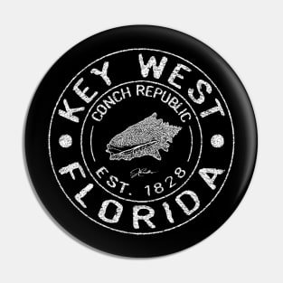 Key West, Florida, Conch Republic, Est. 1828 Pin