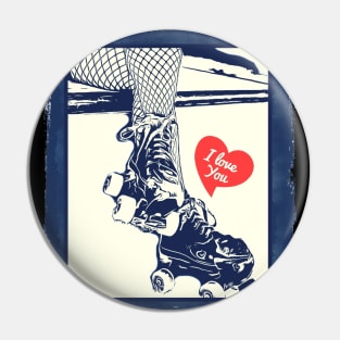 Roller Skate Love Pin