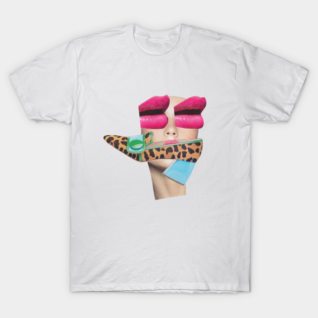 Discover Pink Lips Face - High Fashion - T-Shirt