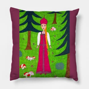 Mushroom Forest Pillow