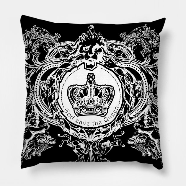 God save the Queen! Pillow by Camelô