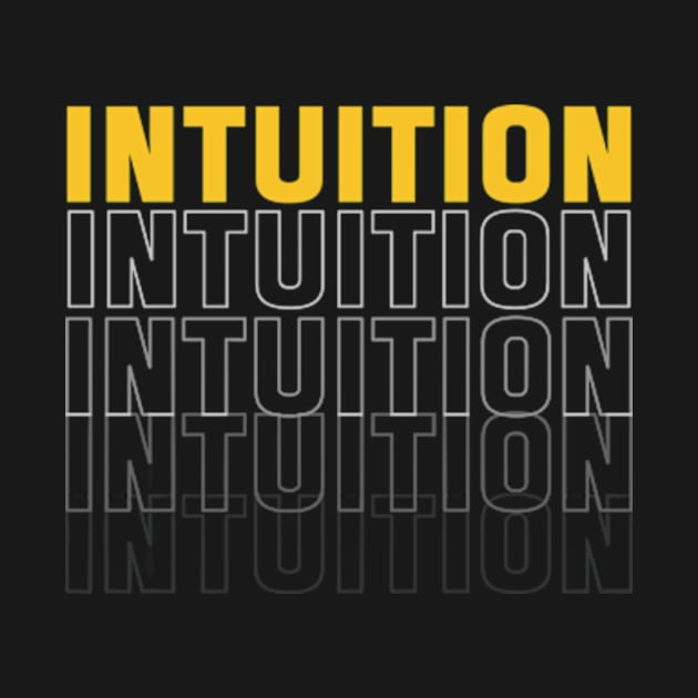 Intuition typography by Amusing Aart.