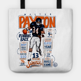 Walter Payton Chicago Stats Tote