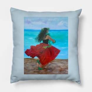 Lovely Hula Dancer Pillow