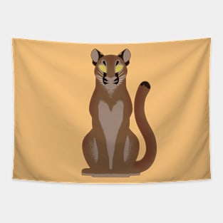 Minimalist Cougar Tapestry