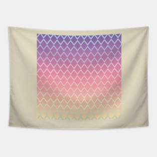 Pink and purple gradient diamond pattern Tapestry