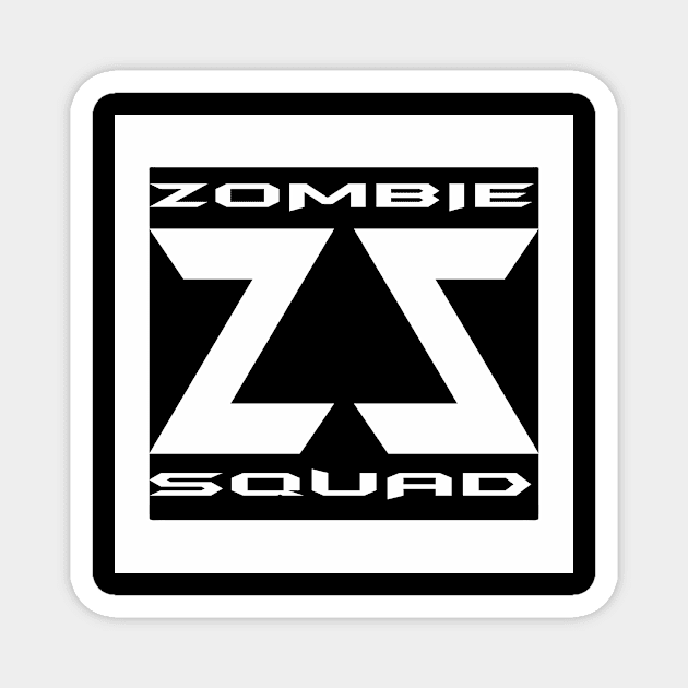 Zombie Squad ZS Rogue (White) Magnet by Zombie Squad Clothing