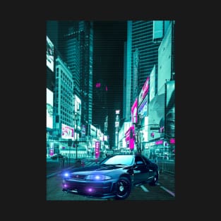 Car  City Neon Retro Synthwave T-Shirt