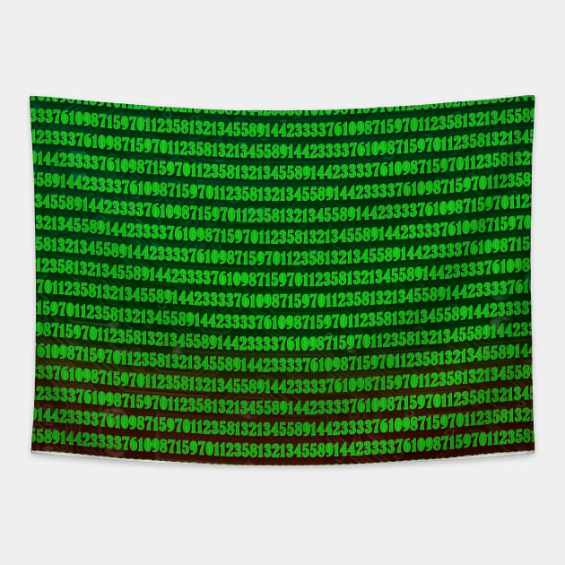 Fibonacci Numbers Tapestry by AsKartongs