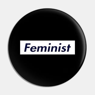 SUPER FEMINIST LOGO Pin