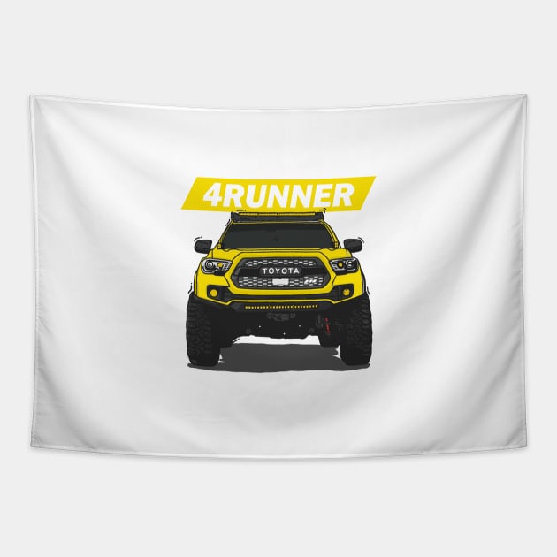 4Runner Toyota Front View - Yellow Tapestry by 4x4 Sketch