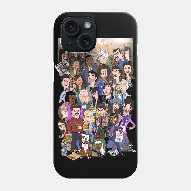 Parks and Recreation Phone Case by Art of Stephen Silver