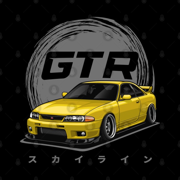 Skyline GTR R33 (Yellow) by Jiooji Project