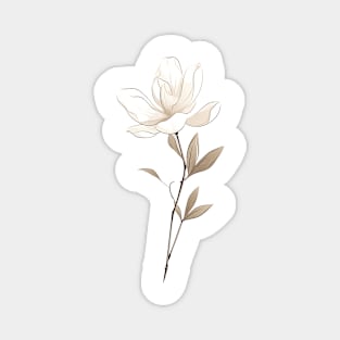 Magnolia Flower Magnet