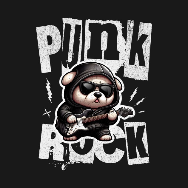 Punk Rock Pup 🎸 Dog Rocks Out by Critter Chaos