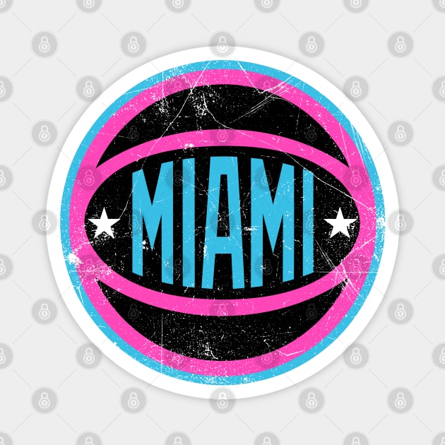 Miami Retro Ball - Nights Magnet by KFig21