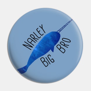 Narwhal Big Brother Pin