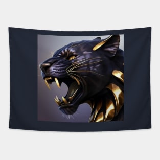 Black Panther Gold Tapestry