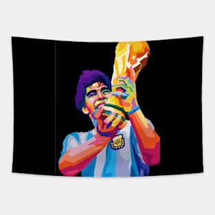 Maradona Legend Champions Tapestry