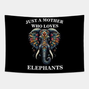 Ornate Elephants Artistic Reverie Tapestry