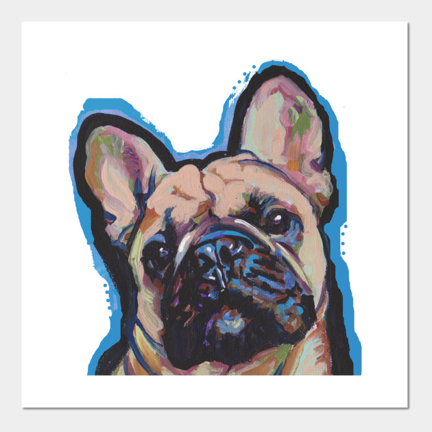 French Bulldog Dog Bright Colorful Pop Dog Art French Bulldog