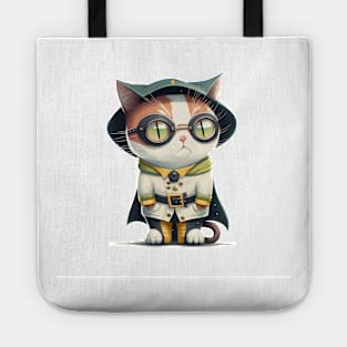 Cat wearing costume Tote