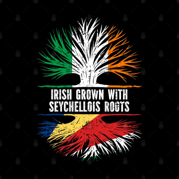 Irish Grown With Seychellois Roots Ireland Flag by silvercoin