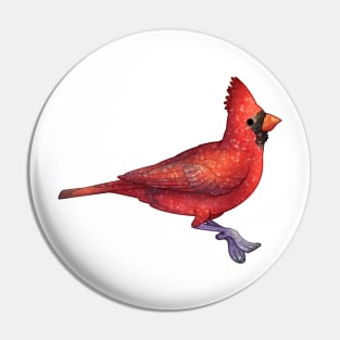 Cozy Cardinal Pin