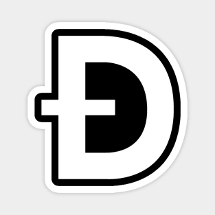Dogecoin D Logo Magnet