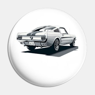 60s Ford Mustang Pin