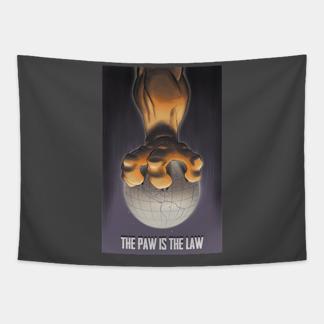 The Paw is the Law Tapestry by TomMcWeeney