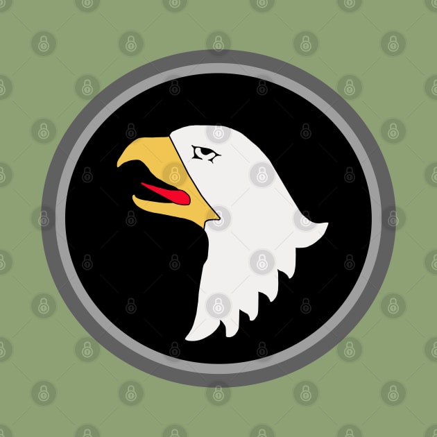 101st Airborne Eagle Head by Trent Tides