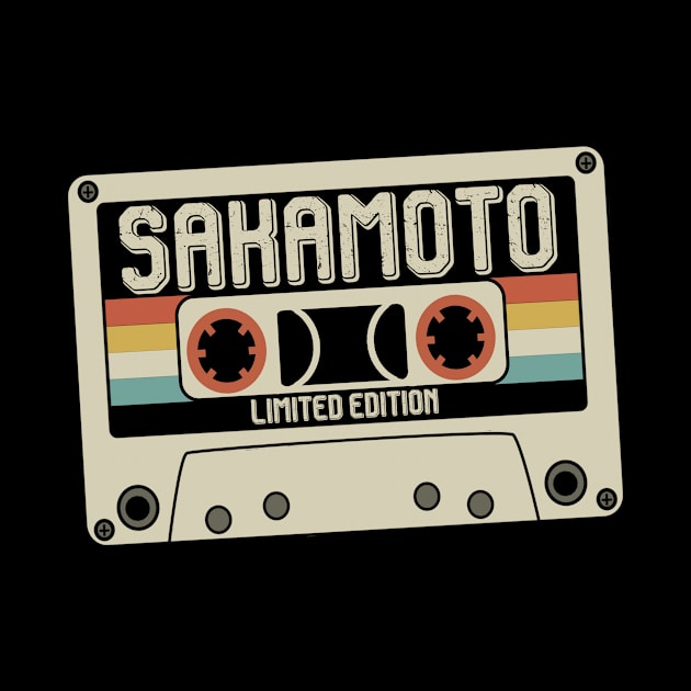 Sakamoto Name - Limited Edition - Vintage Style by Debbie Art