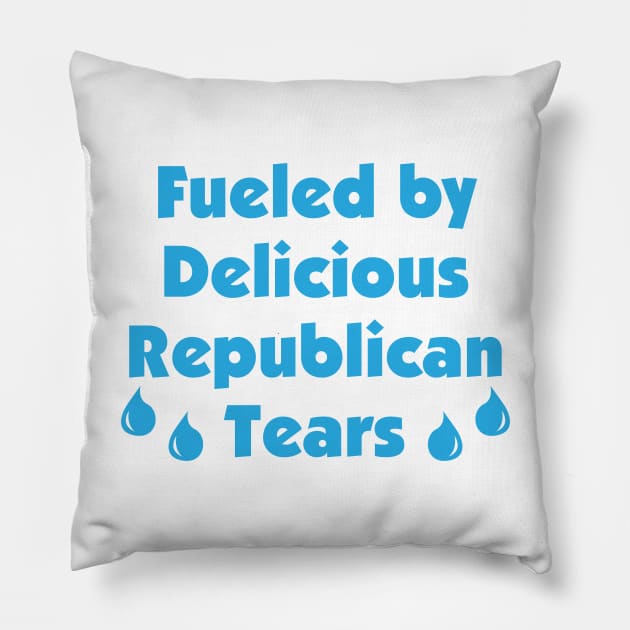 Delicious Republican Tears Pillow by PK Halford