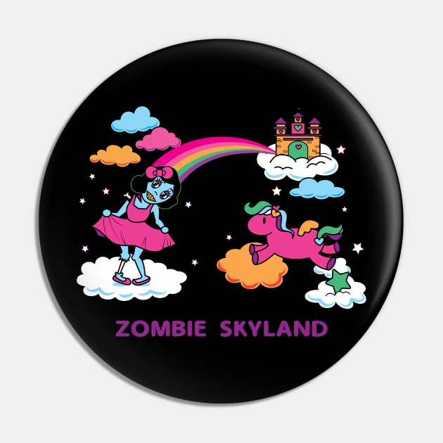 Zombie Skyland Pin by nkta