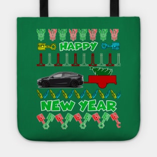 Merry chrismas, car guy, car enthusiast merry chrismas (Tesla) Tote