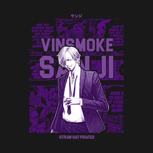 Vinsmoke Sanji - One Piece Dark Purple T-Shirt