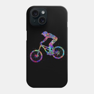 Downhill mountain bike jump Phone Case