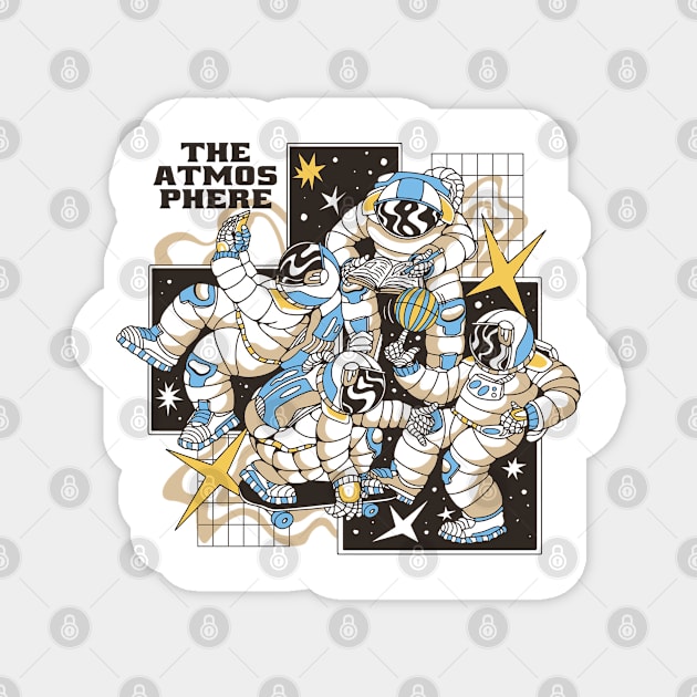 Astronauts' Star Dance Magnet by Life2LiveDesign