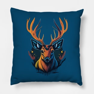 Deer Portrait Pillow