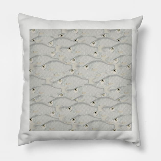 School of Fish Pattern Pillow by ahadden