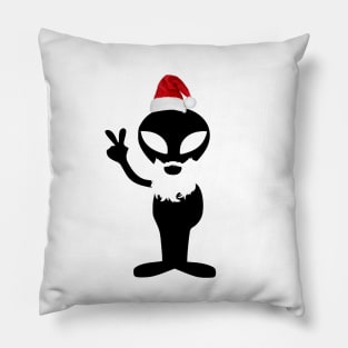 Alien Santa Claus Pillow