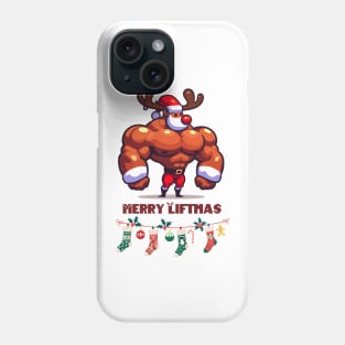Christmas Reindeer - Merry Liftmas Phone Case