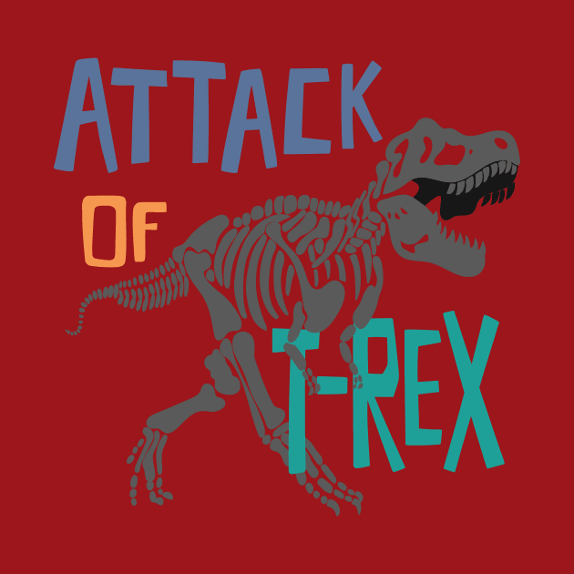 Attack of T-Rex by WorldDinosaurs