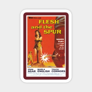 Vintage Drive-In Movie Poster - Flesh and the Spur Magnet