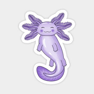 Purple Axolotl Magnet